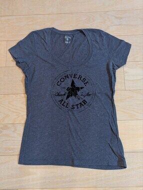 Converse Dark Gray Short Sleeve All Star Logo Tee